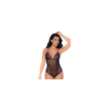 Body noir et violet et mitaines amovibles 